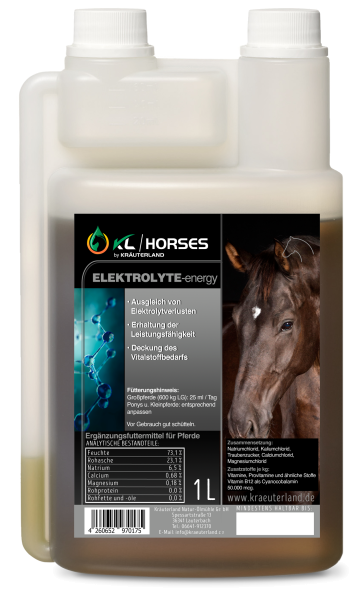Elektrolyt Energy für Pferde 1L