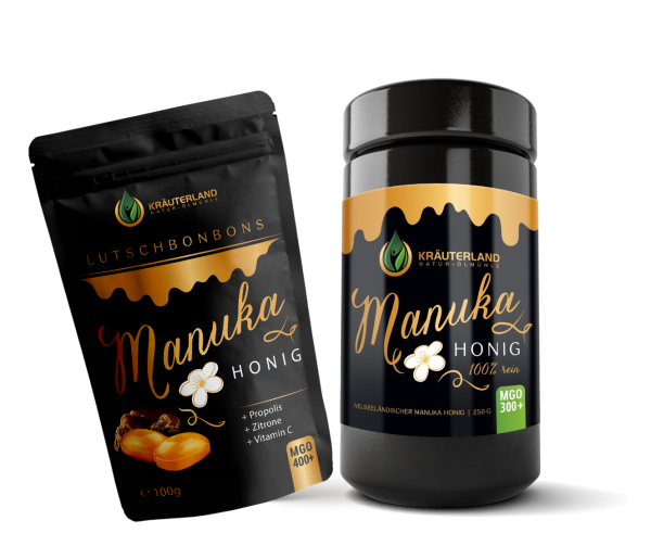 Set Manuka Honig MGO 300+ 250g & Bonbons 100g