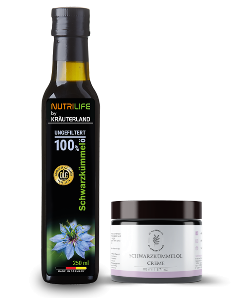 Schwarzkümmelöl Set ungefiltert 250ml +Creme 110ml