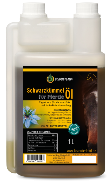 Schwarzkümmelöl für Pferde 1L