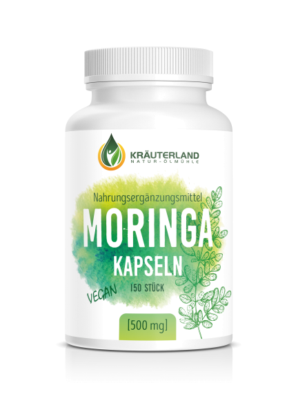 Moringa Kapseln, vegan 150 Stück
