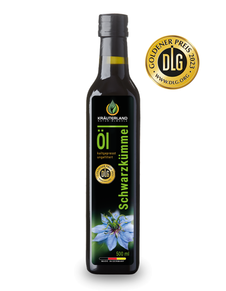 Schwarzkümmelöl ungefiltert 500 ml Kräuterland