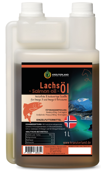 Lachsöl für Hunde & Katzen 1L