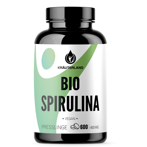 Bio Spirulina Algen, vegan 600 Presslinge