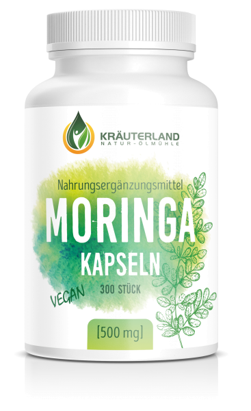 Moringa Kapseln, vegan 300 Stück