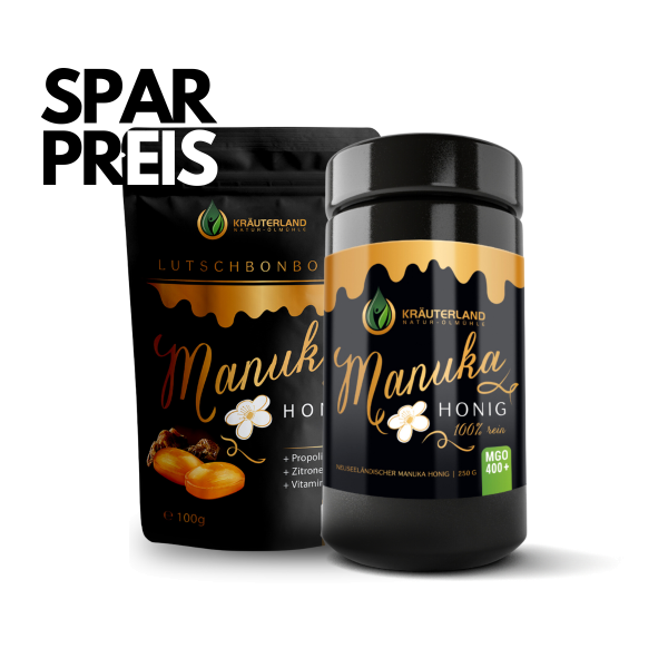 Set Manuka Honig MGO 400+ 250g & Bonbons 100g